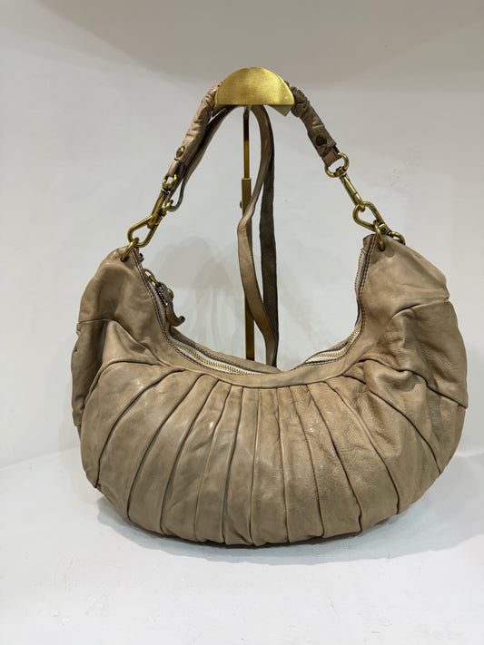 C C043780 Luna Medium pleat crescent shoulder bag