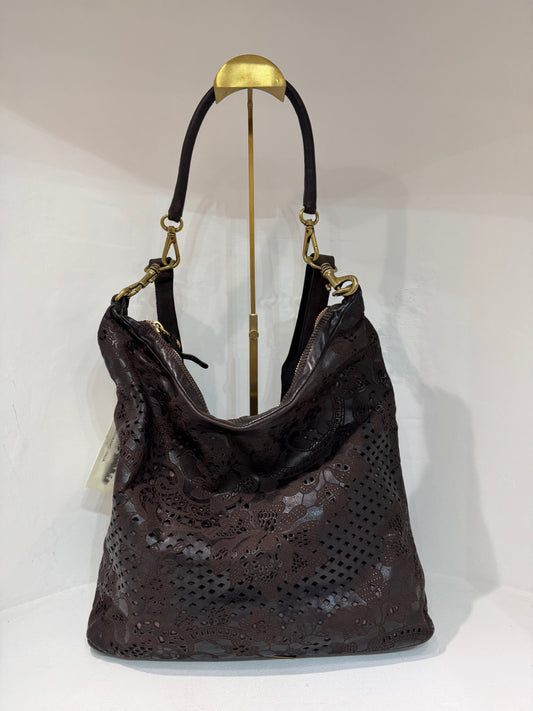 C C040730 Tecla Laser pattern large shoulder bag