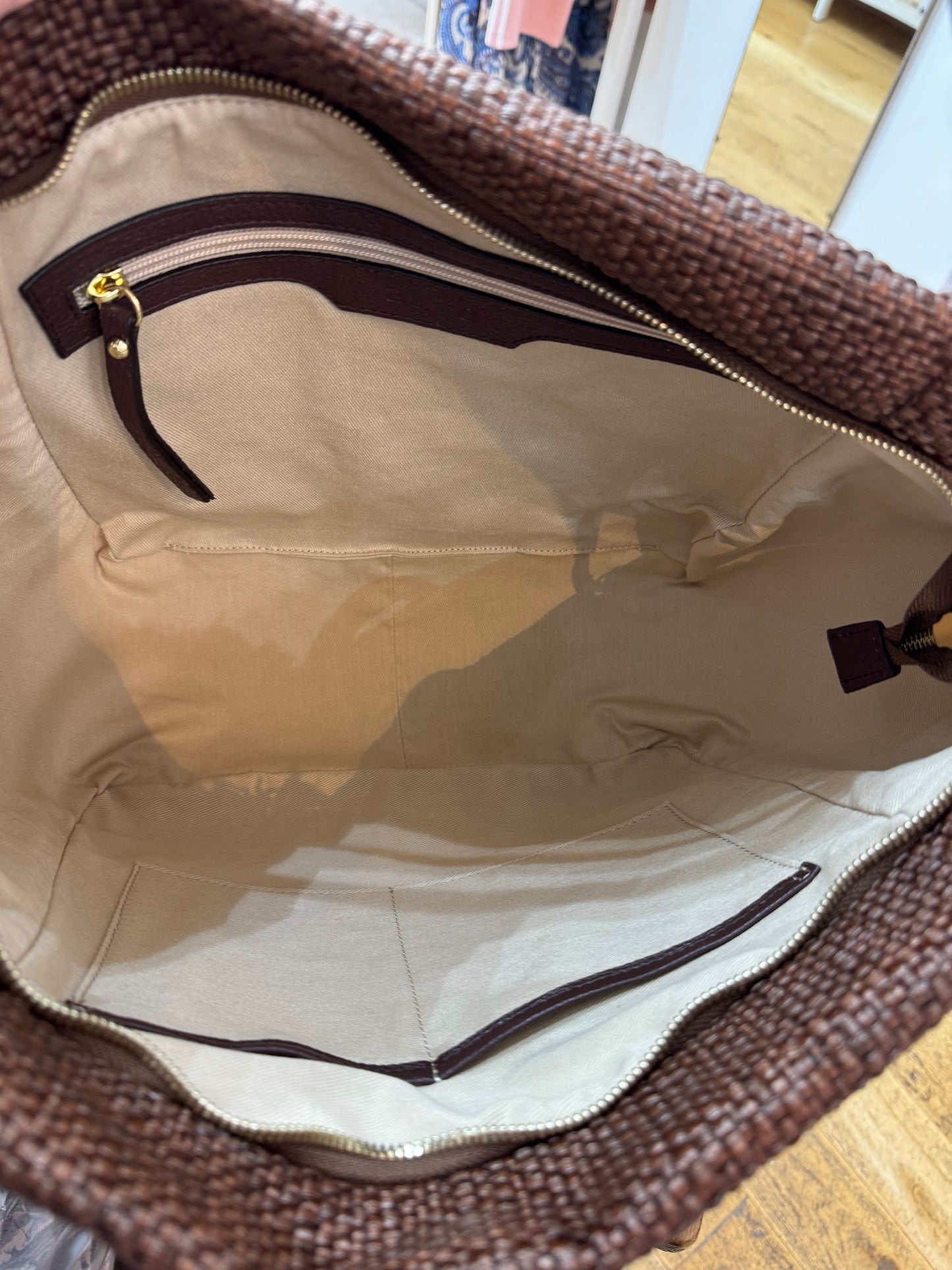Ab 32559 Fine weave straw shopper