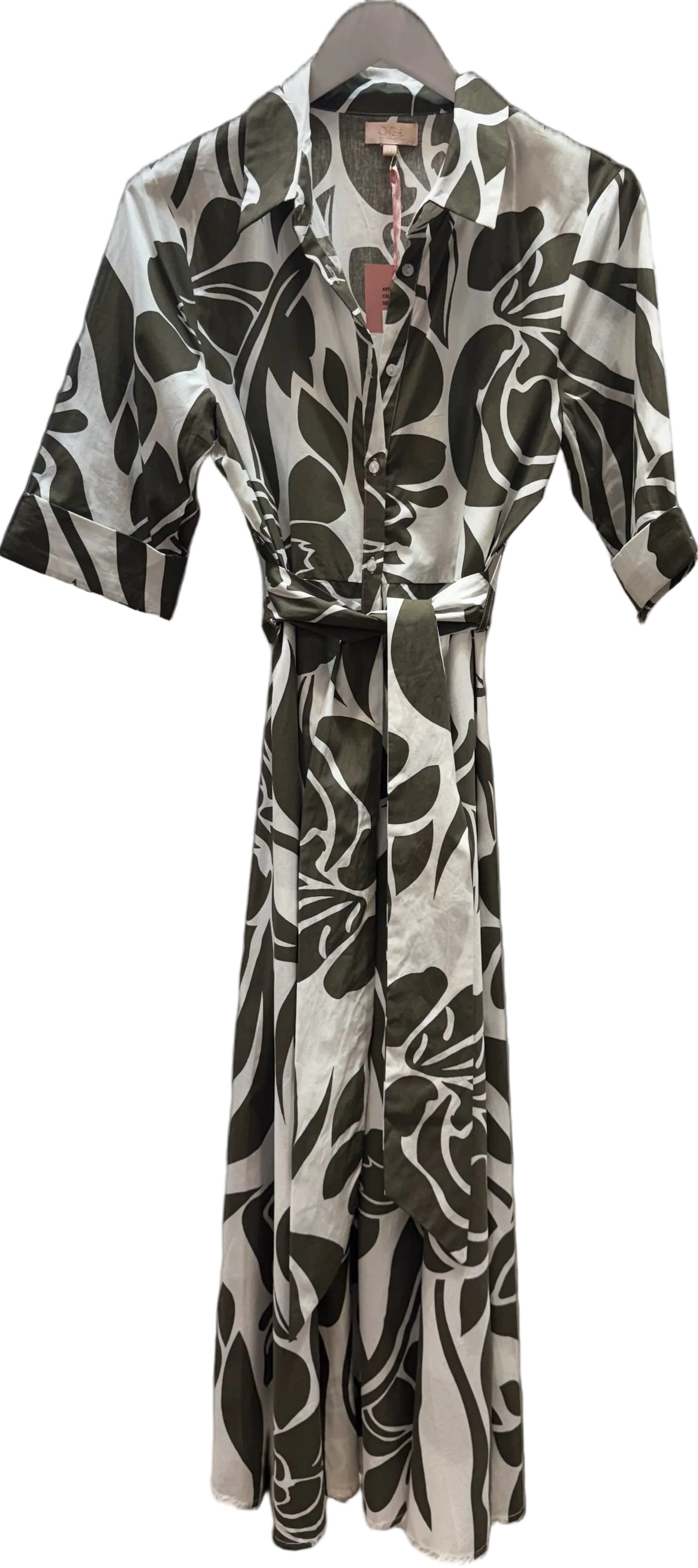 Go P3000 Biba 3/4 sleeve button through dress
