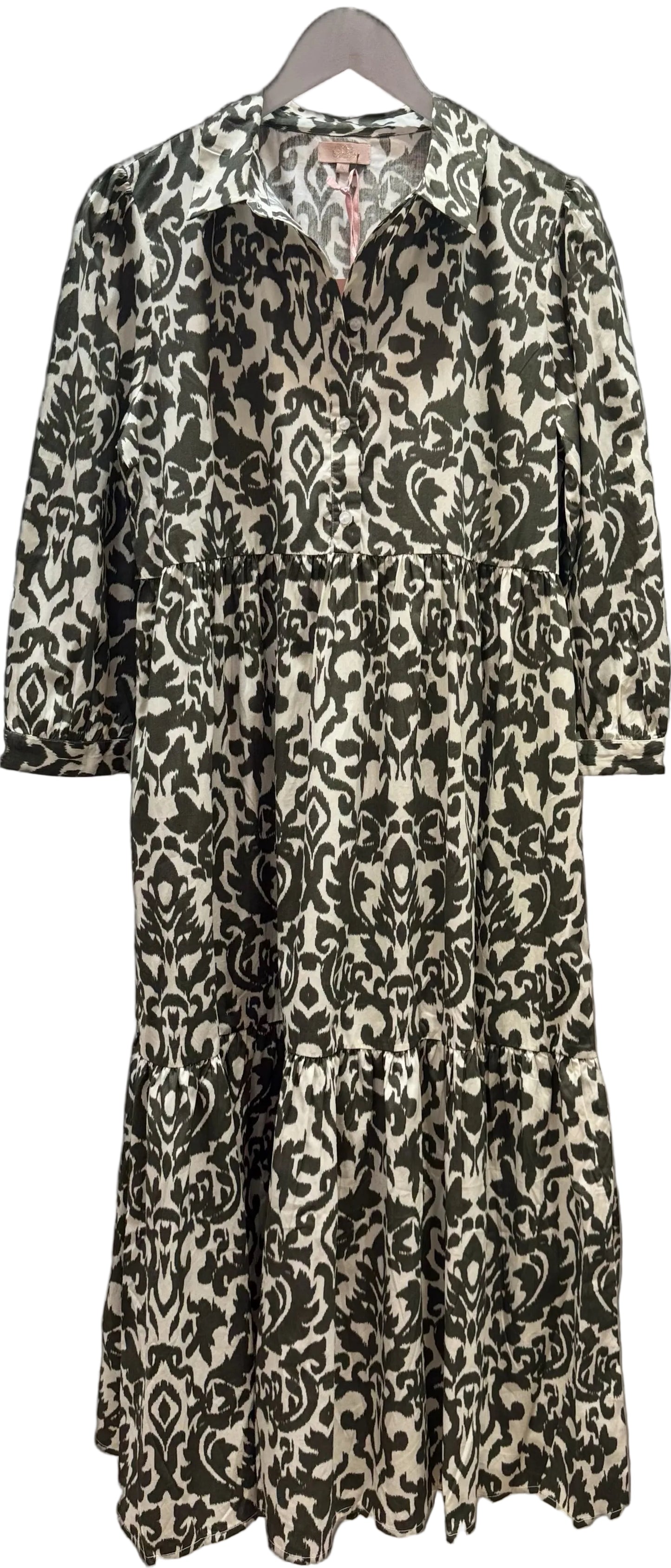 Go Teny L/S Tiered skirt print dress G