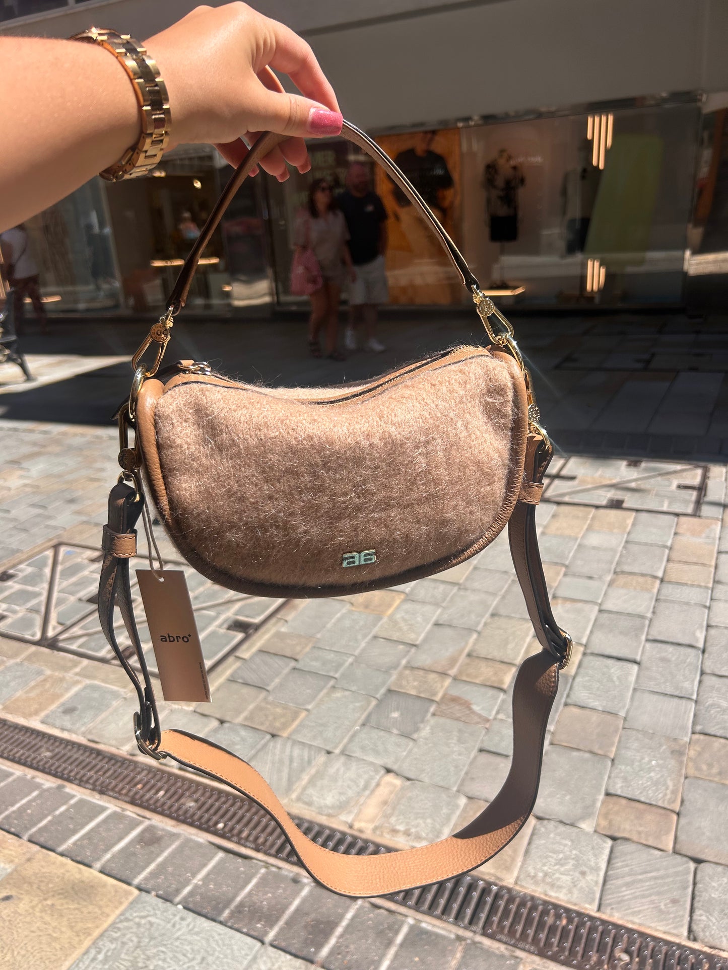 A 31967 Mohair Xbody shoulder bag