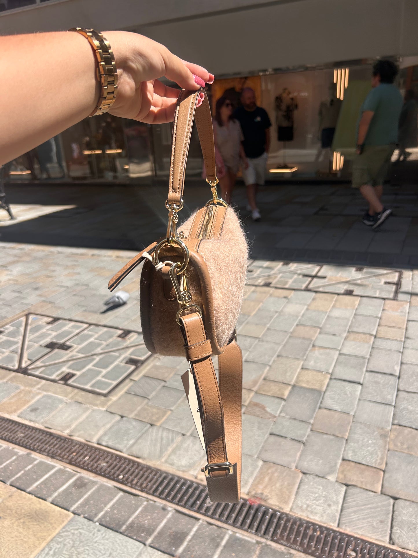 A 31967 Mohair Xbody shoulder bag