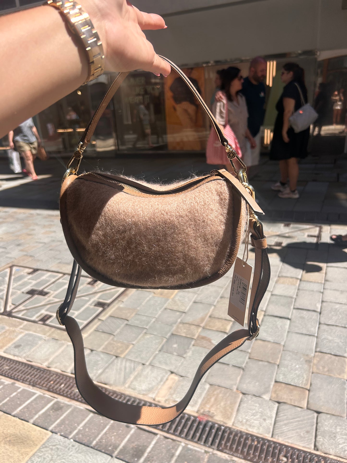 A 31967 Mohair Xbody shoulder bag