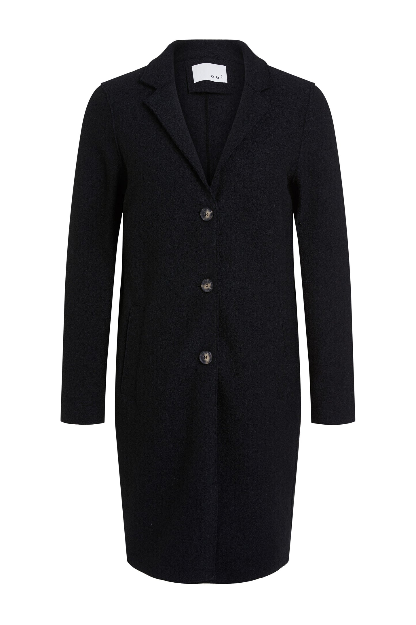 O 79918 Wool single breasted 3/4 coat