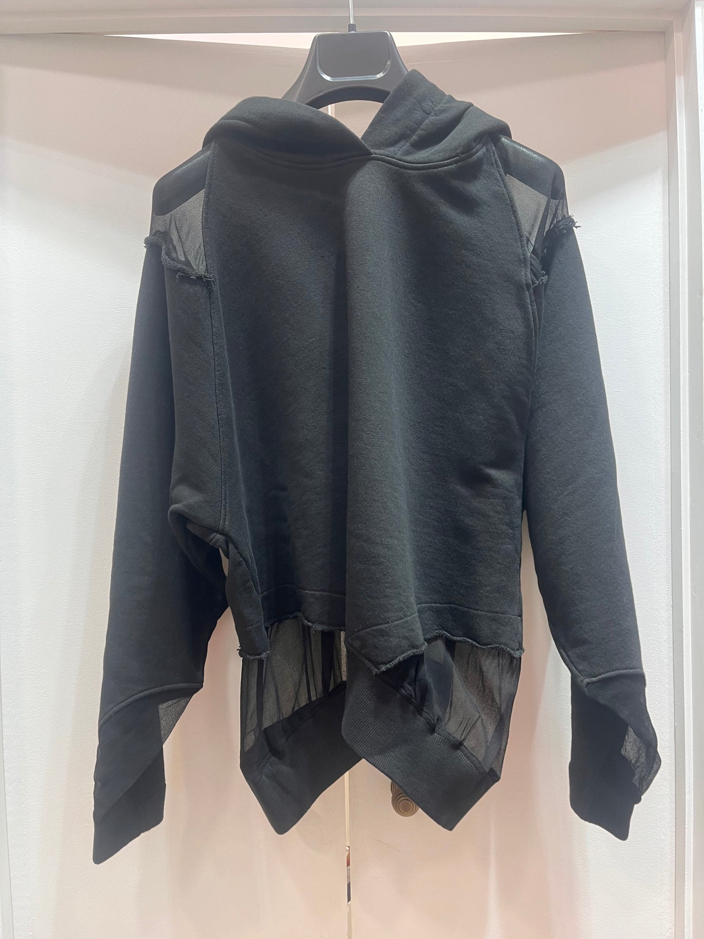 EC 496U Sheer panel hoody