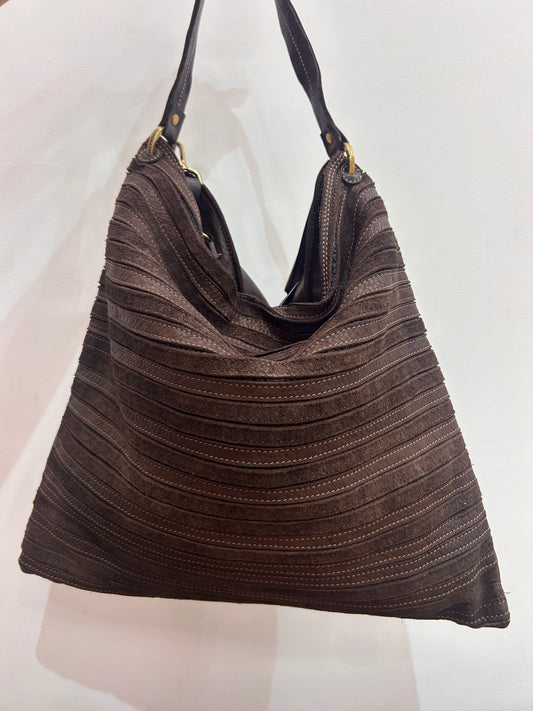 CL Stripe large shoulder bag