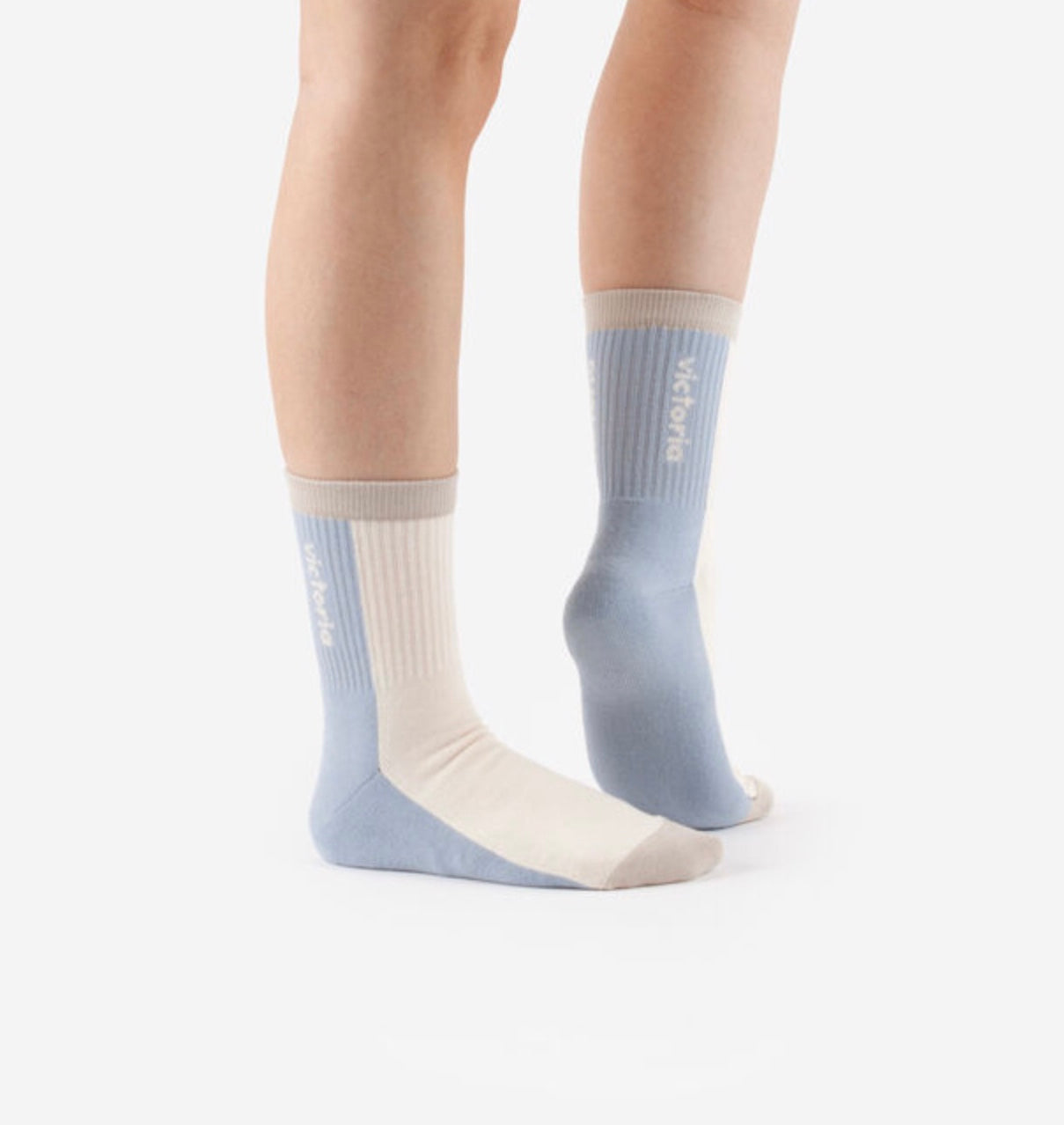 V 9123014 two-tone cotton socks