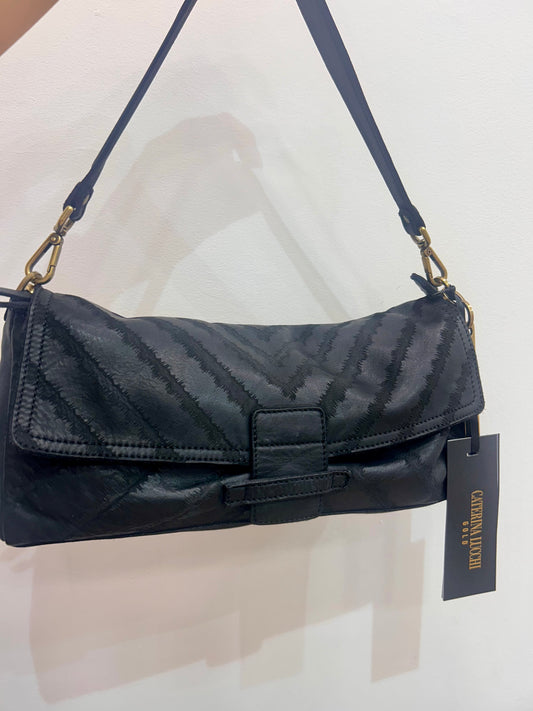 CL Slim small stripe satchel shoulder bag