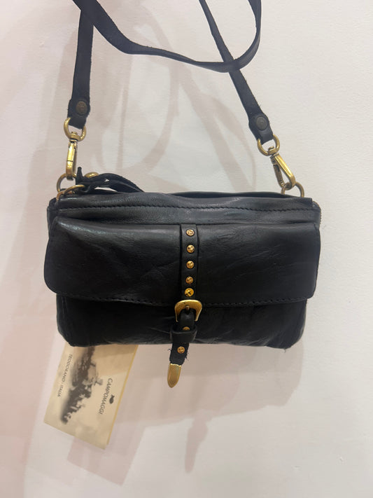 C 34070 Small satchel with buckle pocket trim