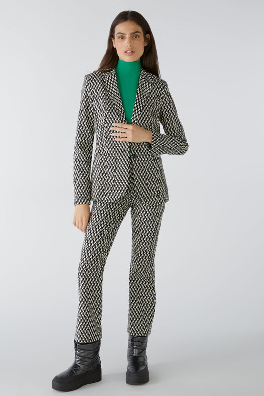 O 79713 Patterned fitted blazer