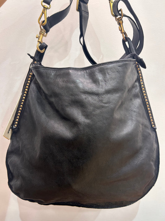 C 41810 Large soft stud trim shoulder bag