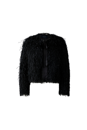 O 94821 Faux afghan cropped jacket