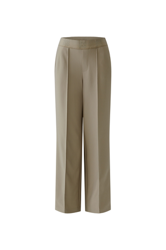 O 91737 Crepe elastic waist trousers