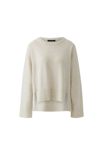 O 99002 V-neck fluffy easy fit jumper