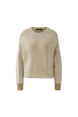 O 96761 2-tone cable knit jumper