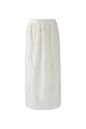 O 93093 Shimmer sequin straight skirt