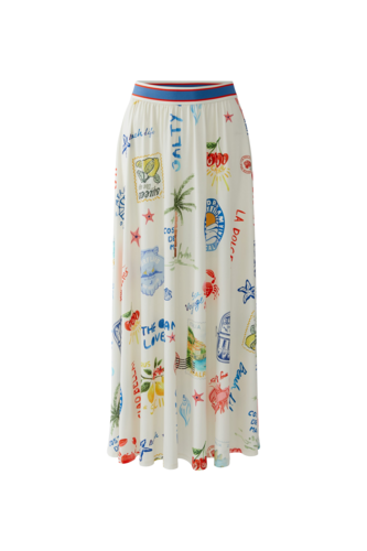 O 98683 Printed maxi skirt
