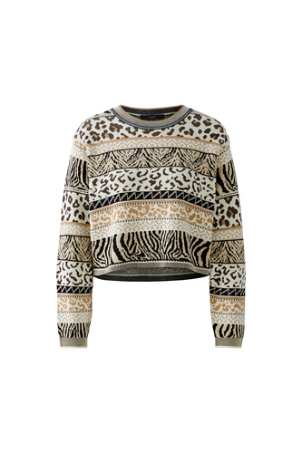 O 93910 animal print jumper