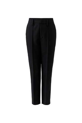 O 100495 Tapered hem pleat front trousers