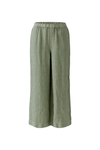 O 97142 Seem detail wide leg linen trousers