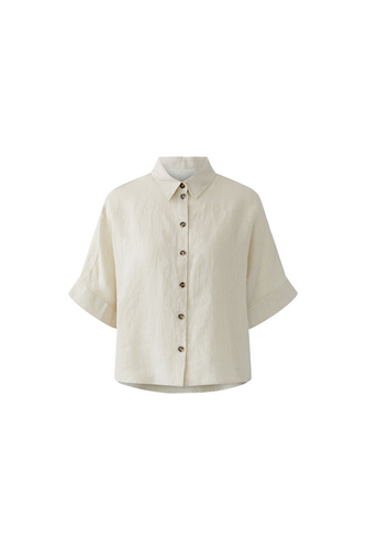 O 97229 Boxy half sleeve linen shirt