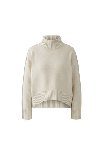 O 86084 Raw seem turtle neck boxy jumper