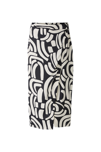 O 88412 Print wrap slim skirt