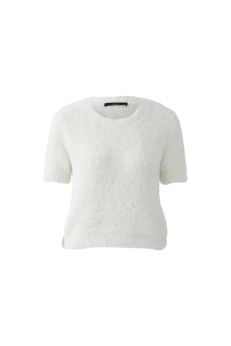 O 95970 Fluffy short sleeve knit top