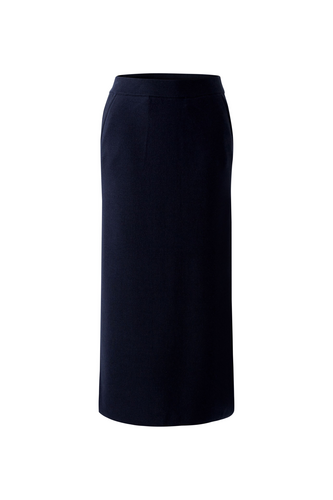 O 91804 Piped trim maxi knit skirt