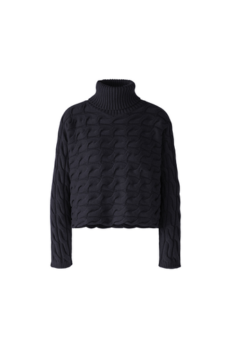 O 91595 Horizontal cable polo neck jumper