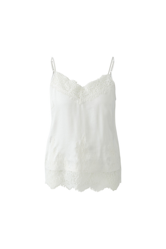O 94325 Silky lace trim camisole