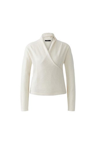 O 99817 Wrap effect slim fit jumper