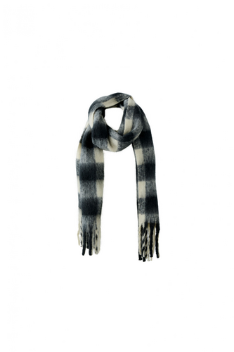 O 95094 Checked fluffy scarf