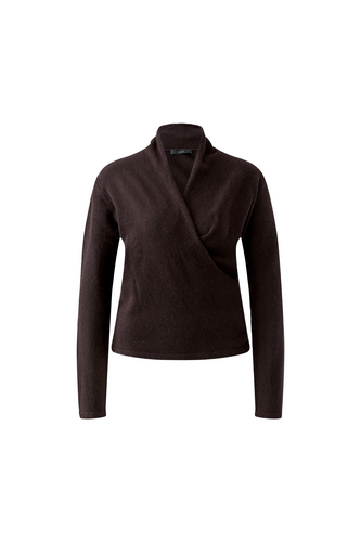 O 99817 Wrap effect slim fit jumper