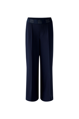 O 86917 Crepe stretch elastic waist trousers