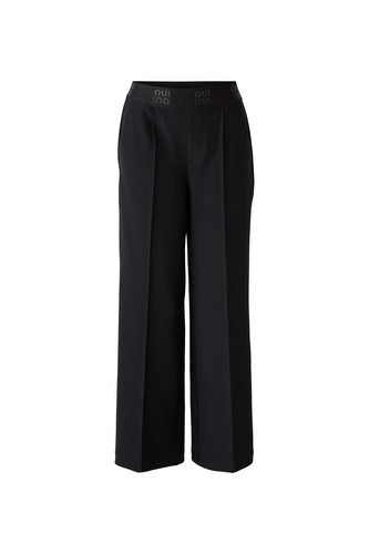 O 90598 Flare textured stretch trousers