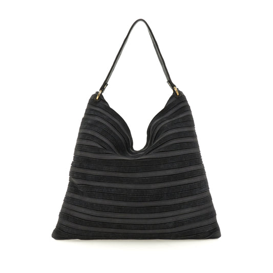 CL Stripe large shoulder bag