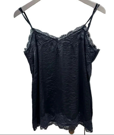 O 99616 Lace trim satin cami