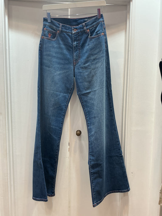 EC 08Z04109 Stone washed wide leg jeans