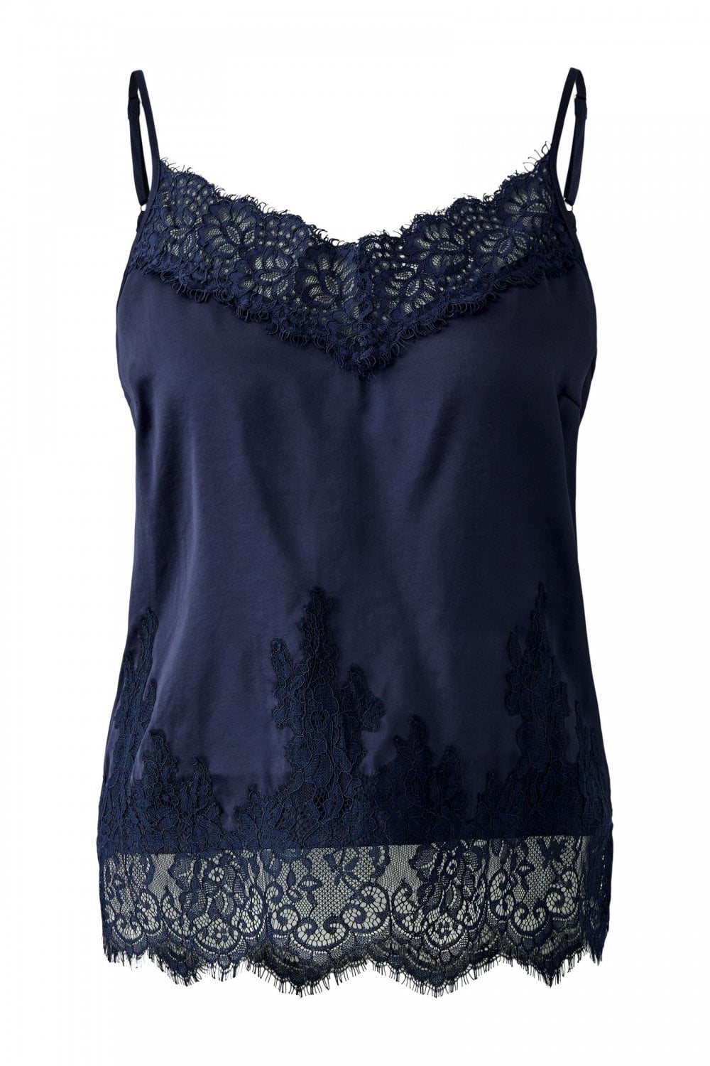 O 94325 Silky lace trim camisole