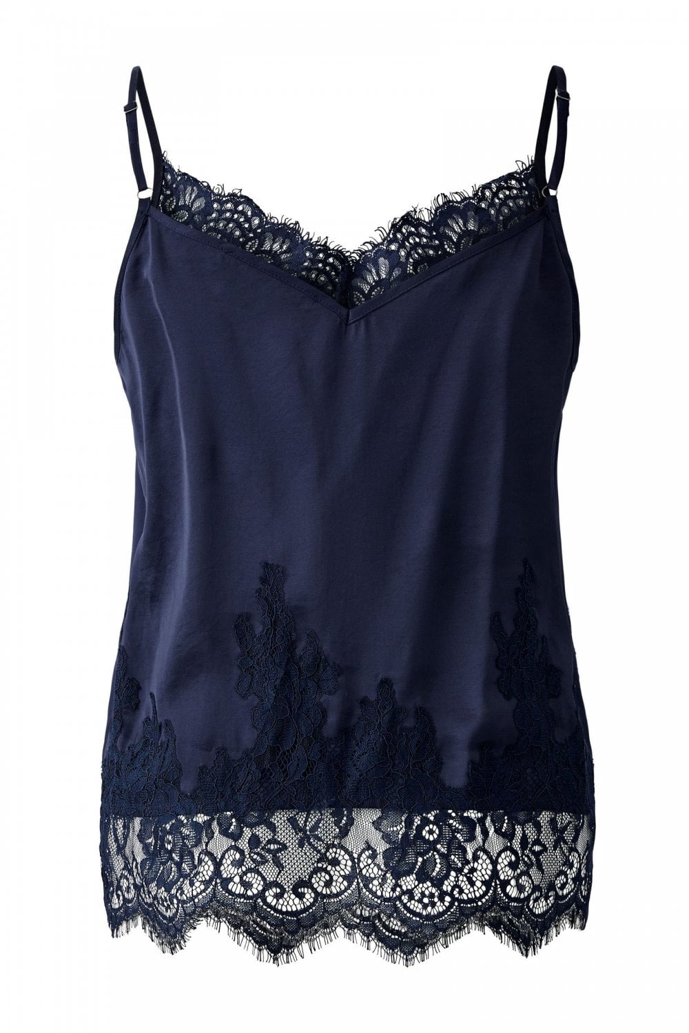 O 94325 Silky lace trim camisole