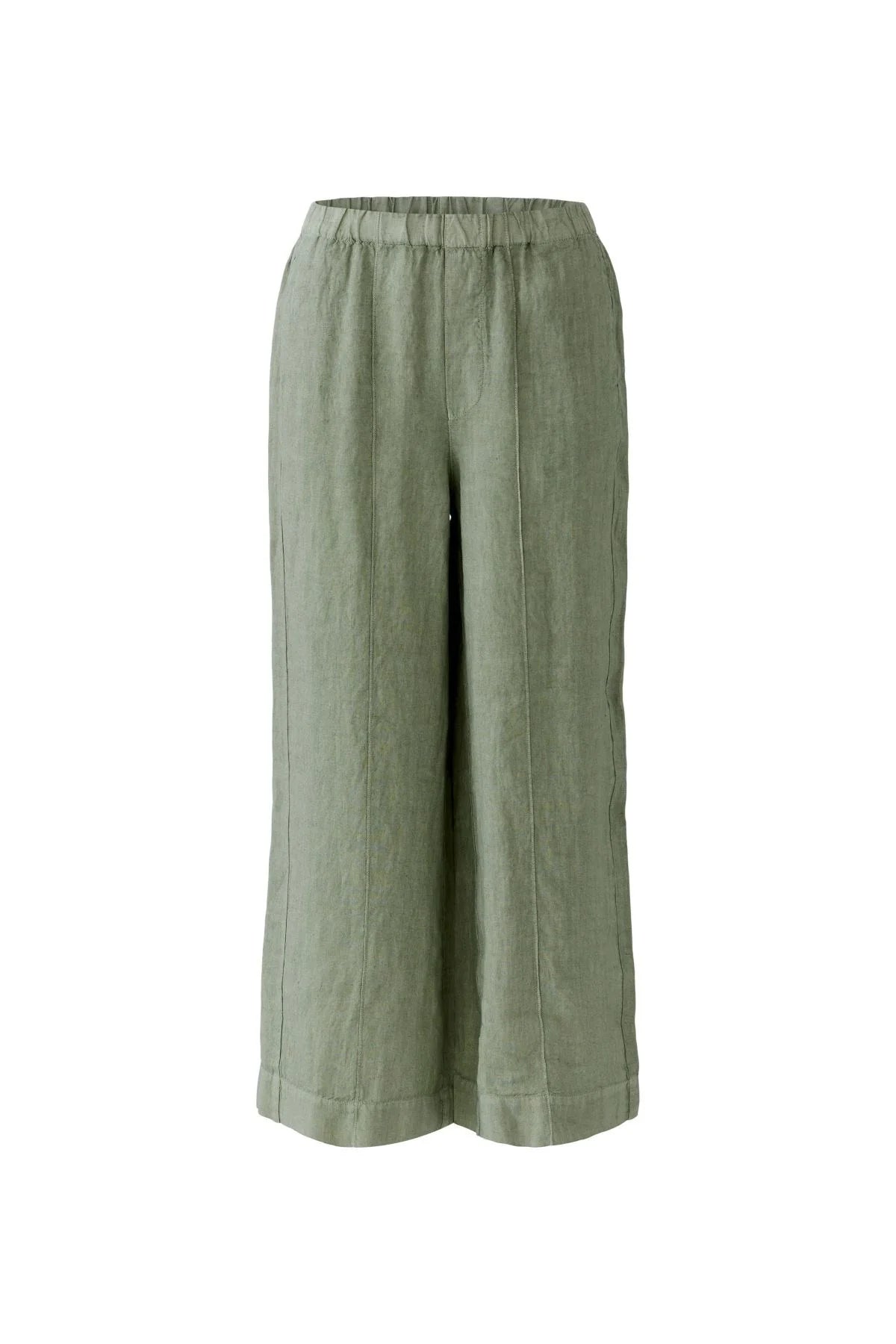 O 97142 Seem detail wide leg linen trousers