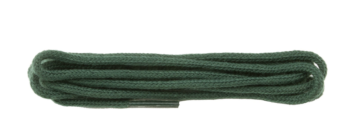 W 60cm Cotton Shoe Laces Green