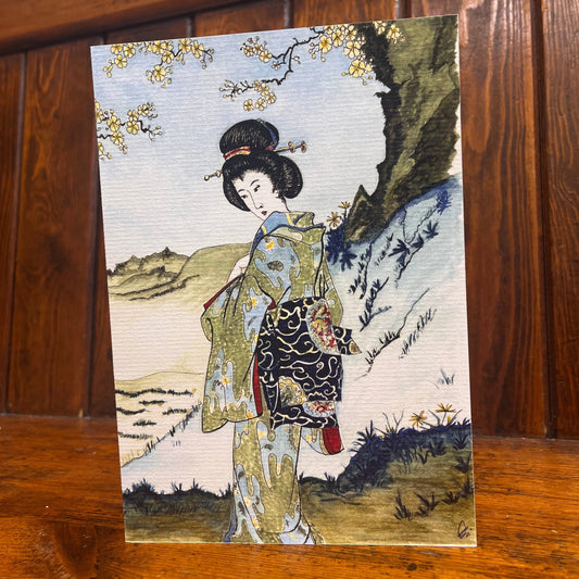 Geisha  - Greeting Card 1