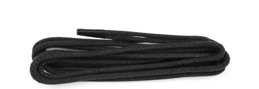 W 661201 120cm black waxed laces